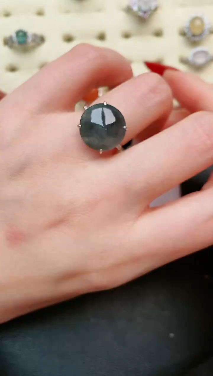 【闪购商品】翡翠戒指银S925镶嵌.....