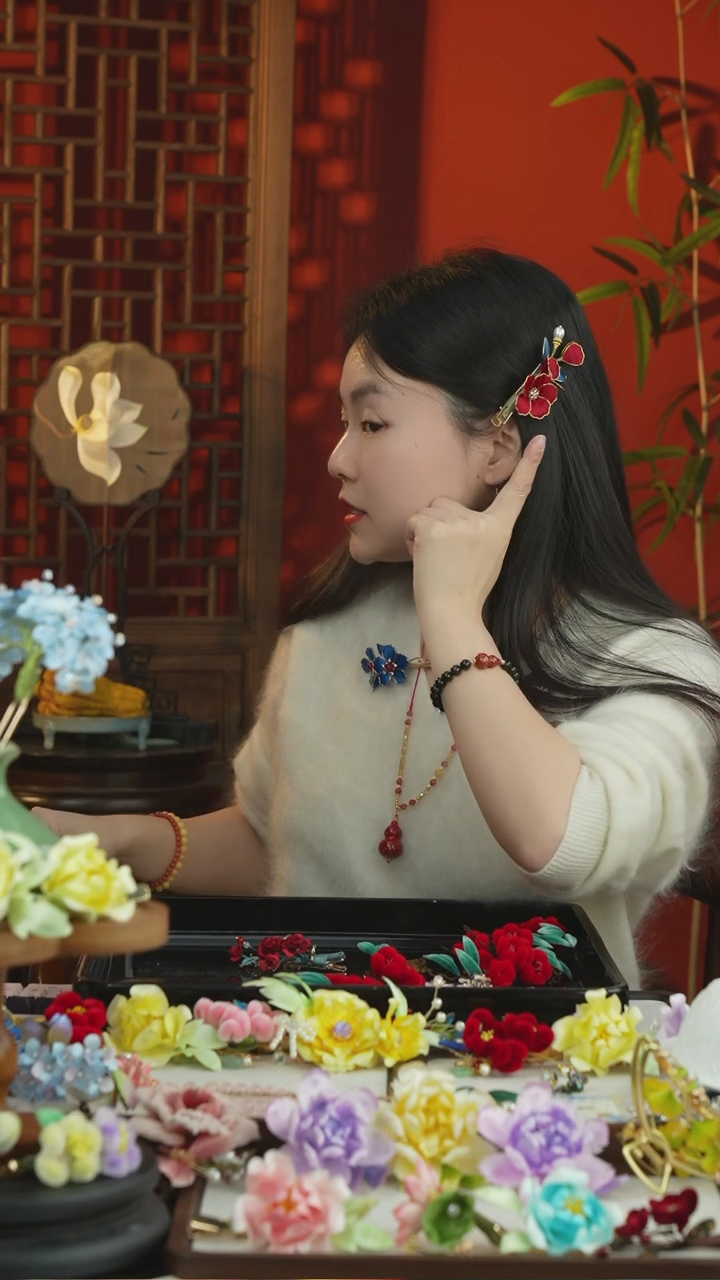 织绣闪购纯手工非遗国风饰品