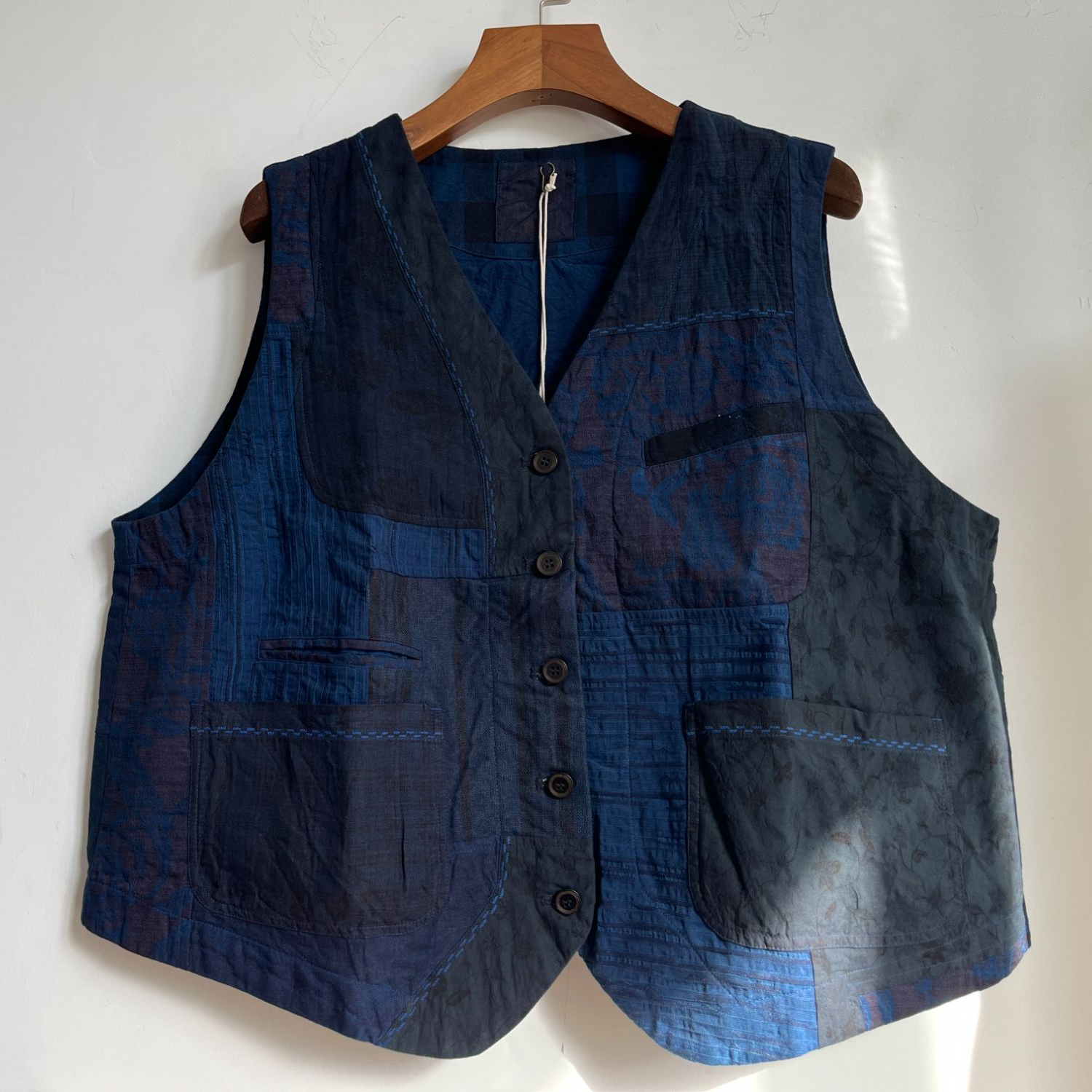 万物身客 荼35818 做旧复古休闲马夹 