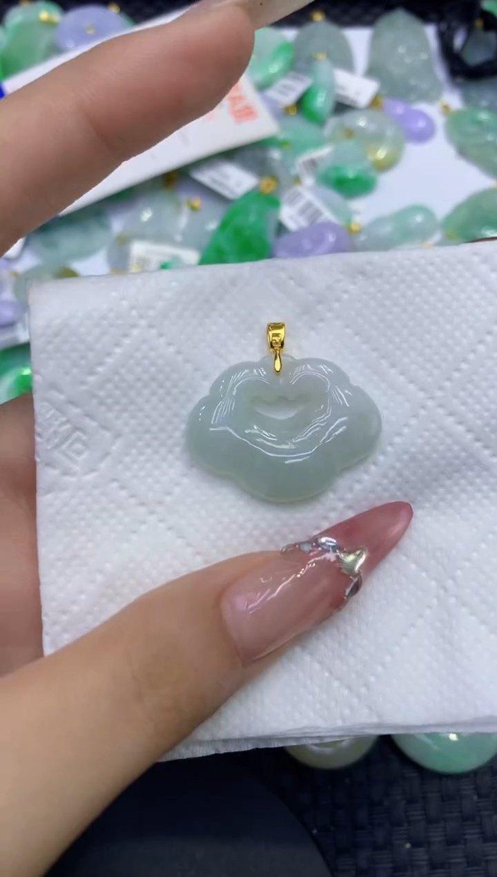 颈饰未镶嵌翡翠天然缅甸A货翡翠