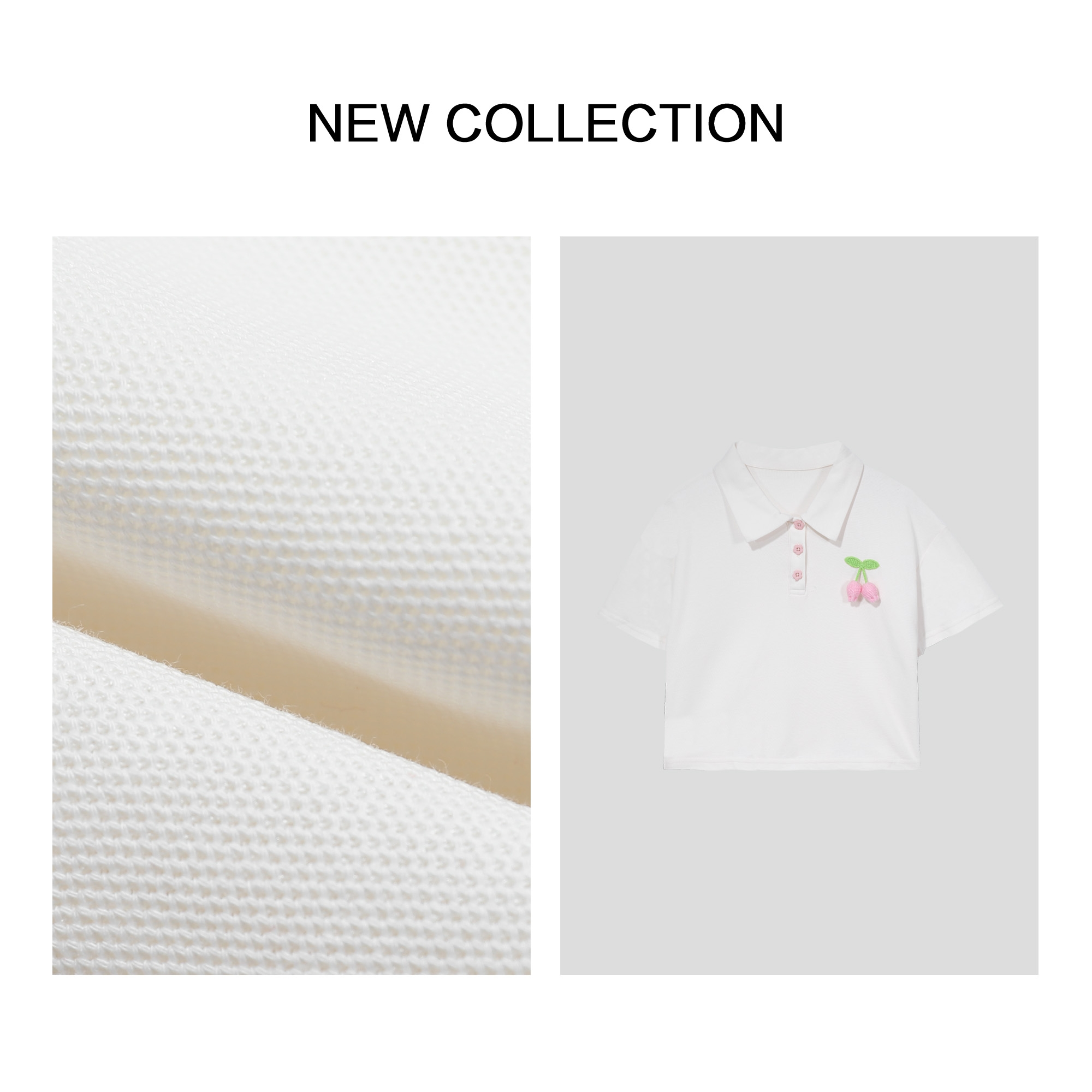 【小依专享】T1F27026 清新可爱杏色Polo衫-7026