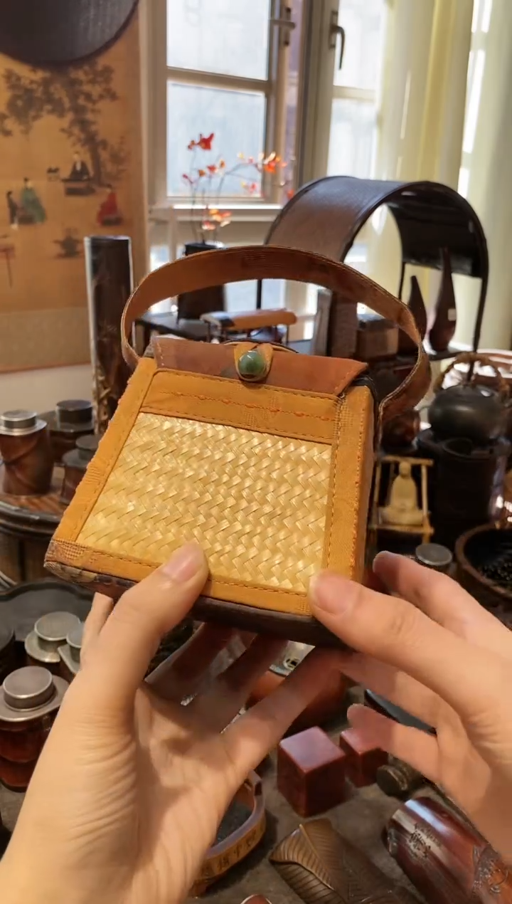 竹编精品款小壶篓