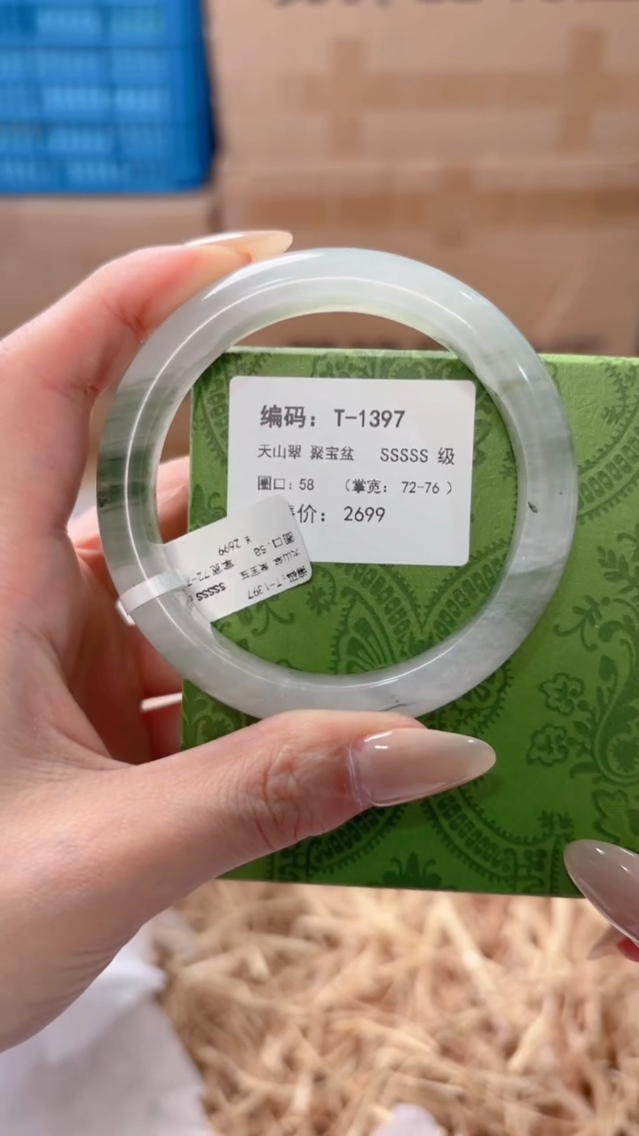 未镶嵌手镯石英质玉T-1397