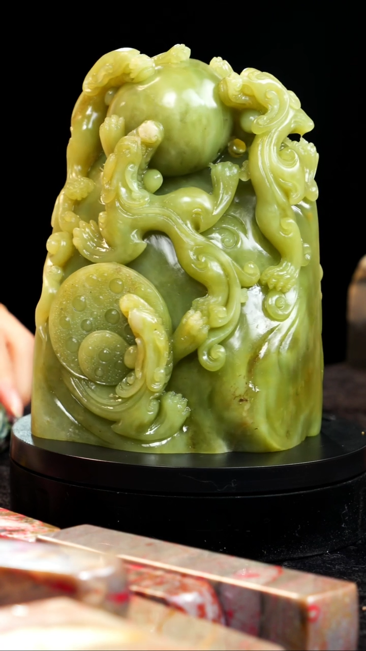 昌化石精品玻璃冻大师作