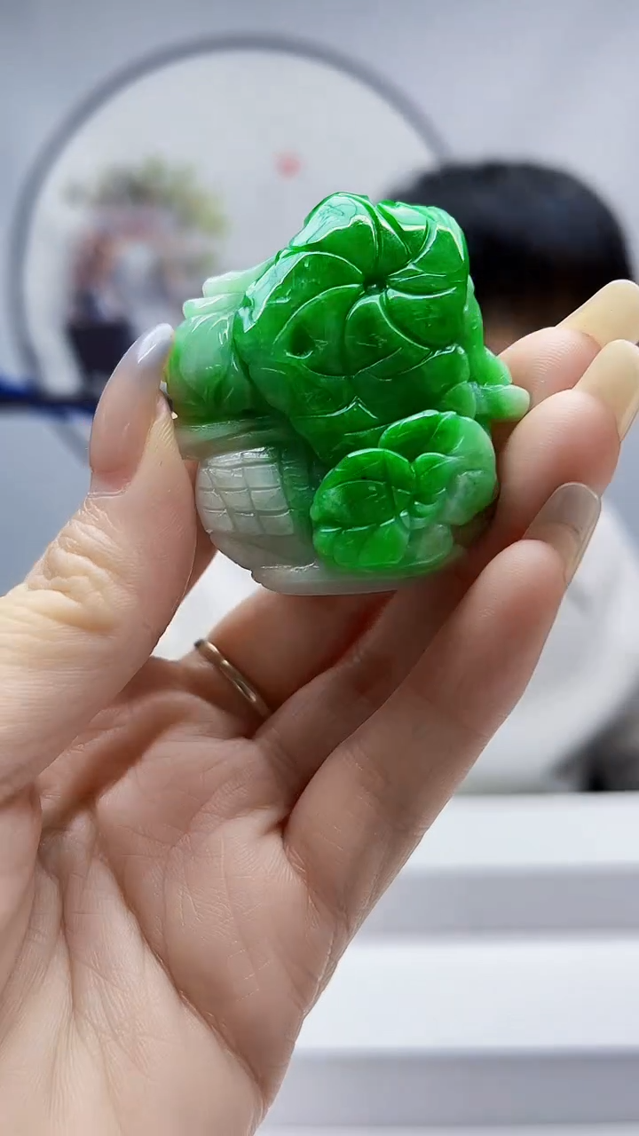 未镶嵌定制翡翠毛货挂件46