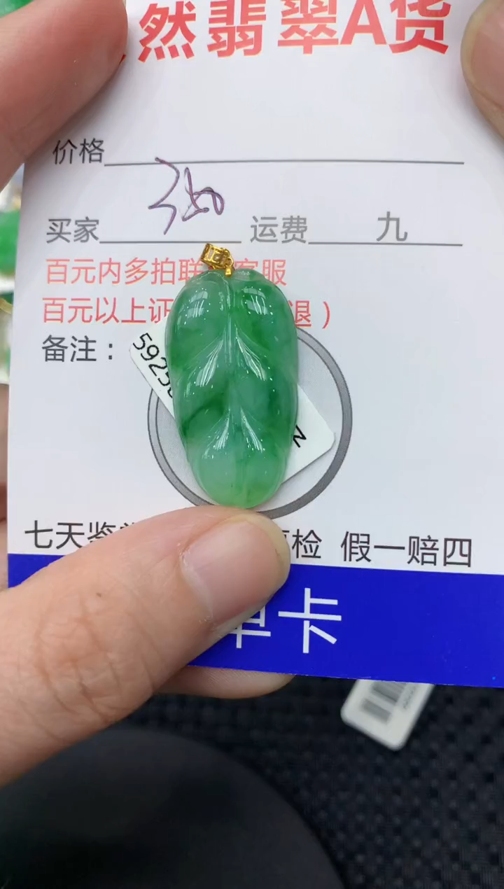 【闪购商品】翡翠颈饰18K金镶嵌1111111111
