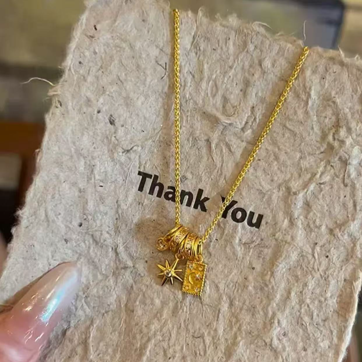 项链 黄色 星月交辉项链 A91（2号店）