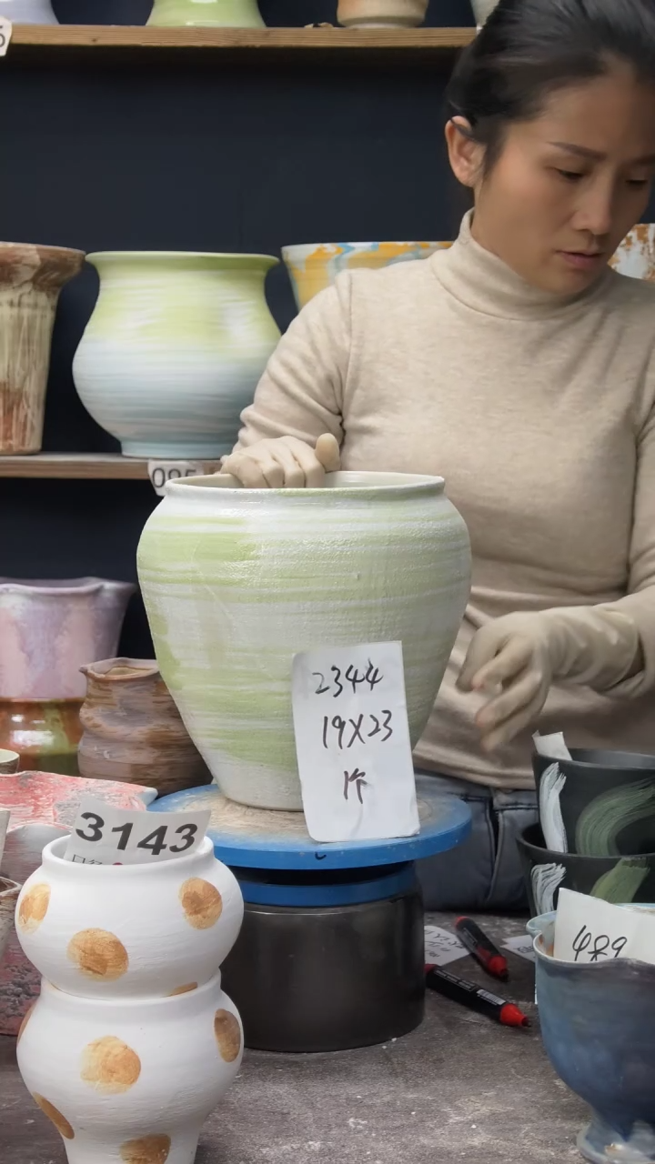 景德镇花盆默认微瑕2344