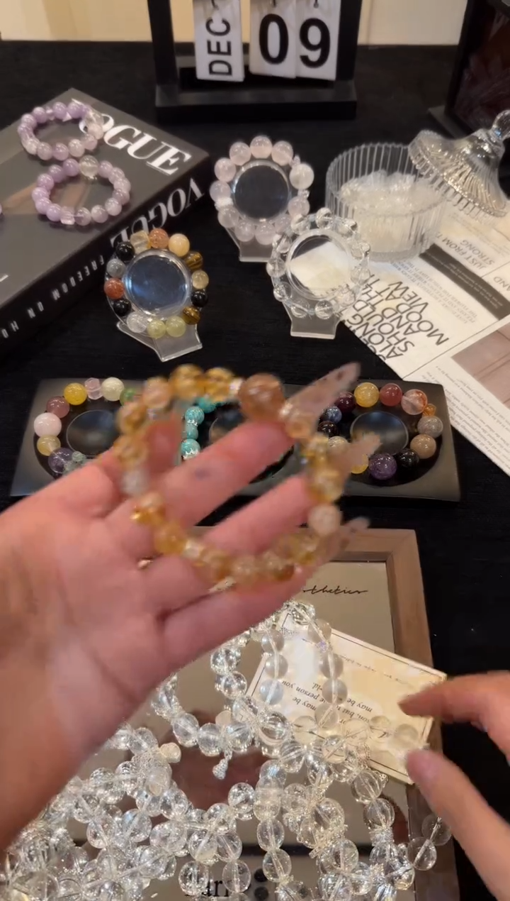 合金手链水晶满财x2460