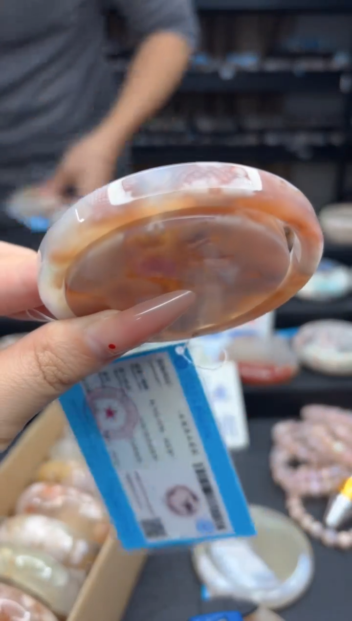 【闪购商品】石英质玉手镯未镶嵌1230（61圈赠送镯心）