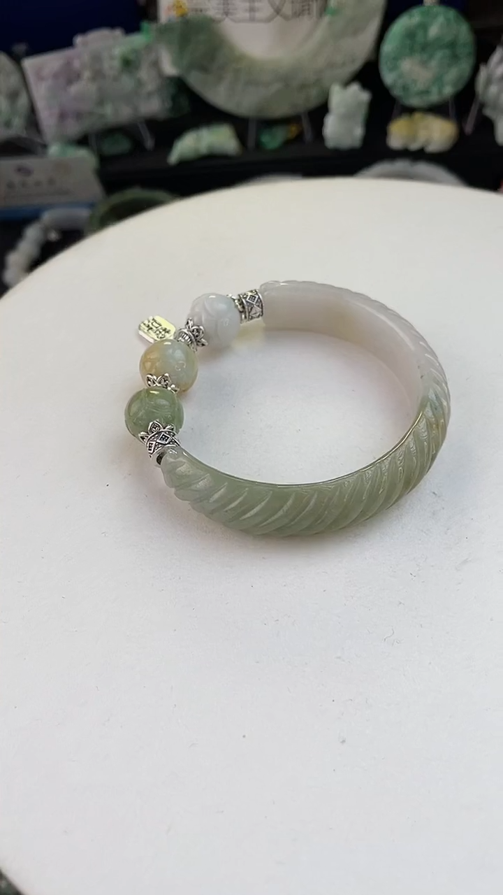 未镶嵌手链翡翠手工定制默认微瑕主播介绍为准