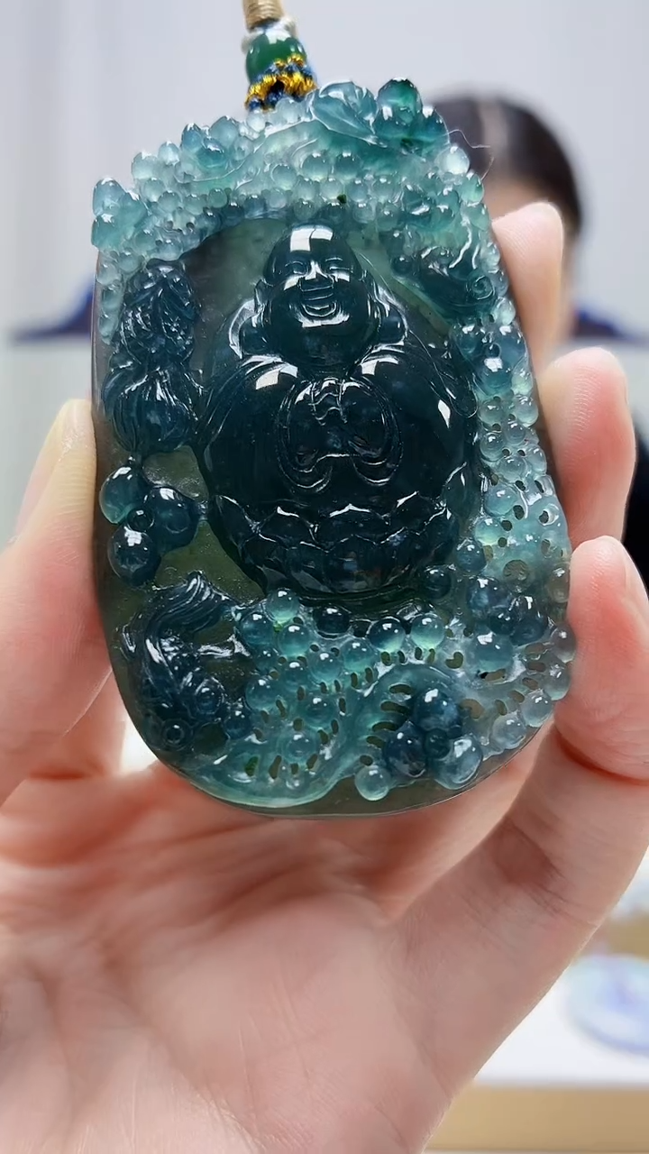 未镶嵌定制翡翠4812zm-毛货挂件46