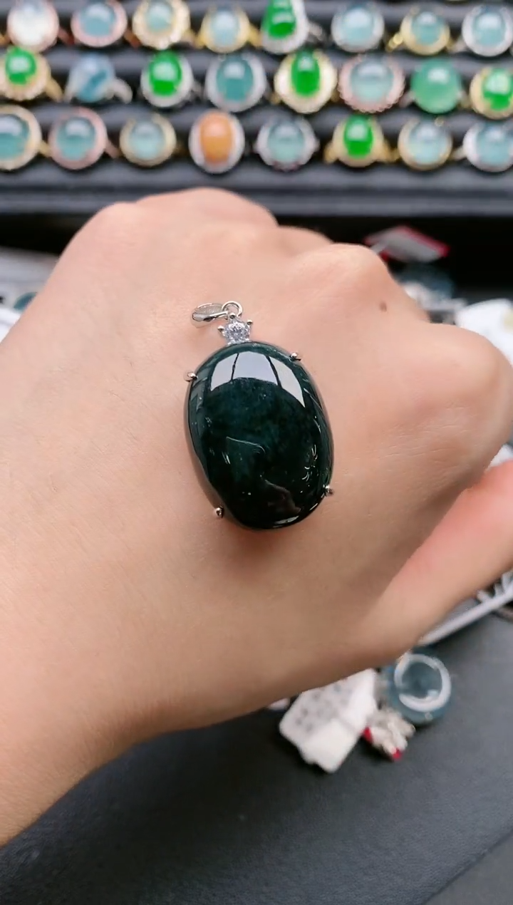 【闪购商品】翡翠戒指银S925镶嵌111111