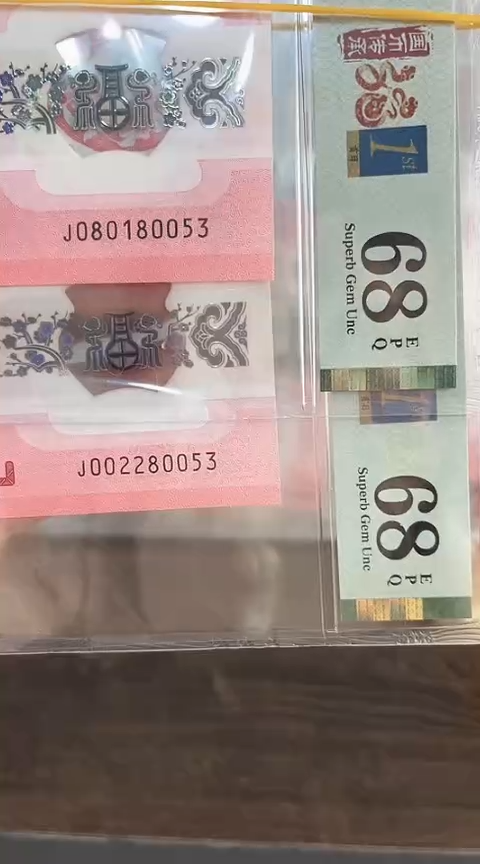 【闪购商品】塑料蛇钞PMG两张号码080180053