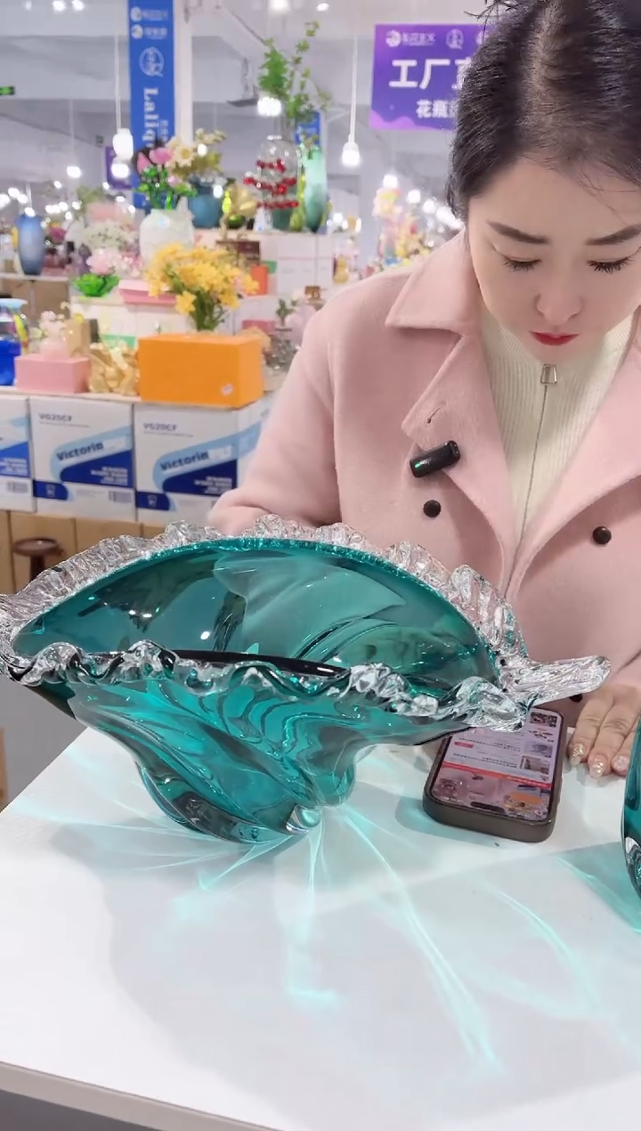 【闪购商品】玻璃YS-海洋果盘