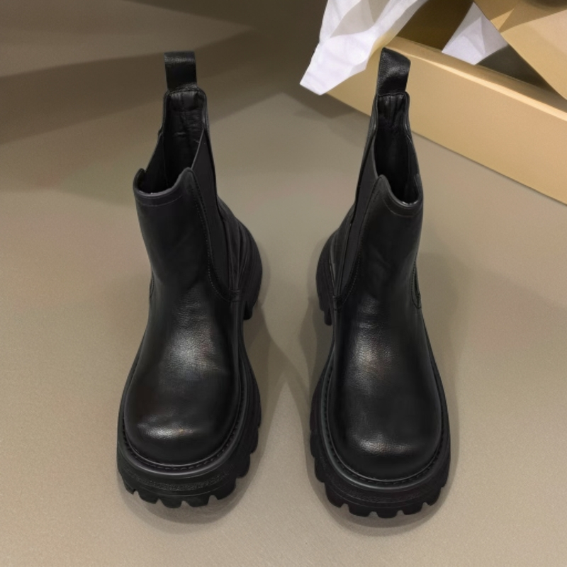 602-6短靴女鞋2025新款冬季时装短筒瘦瘦单靴子