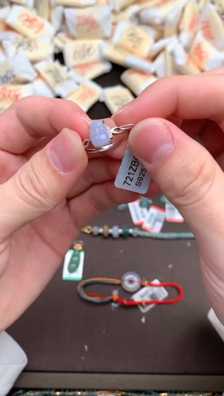 【闪购商品】翡翠戒指银S925镶嵌—