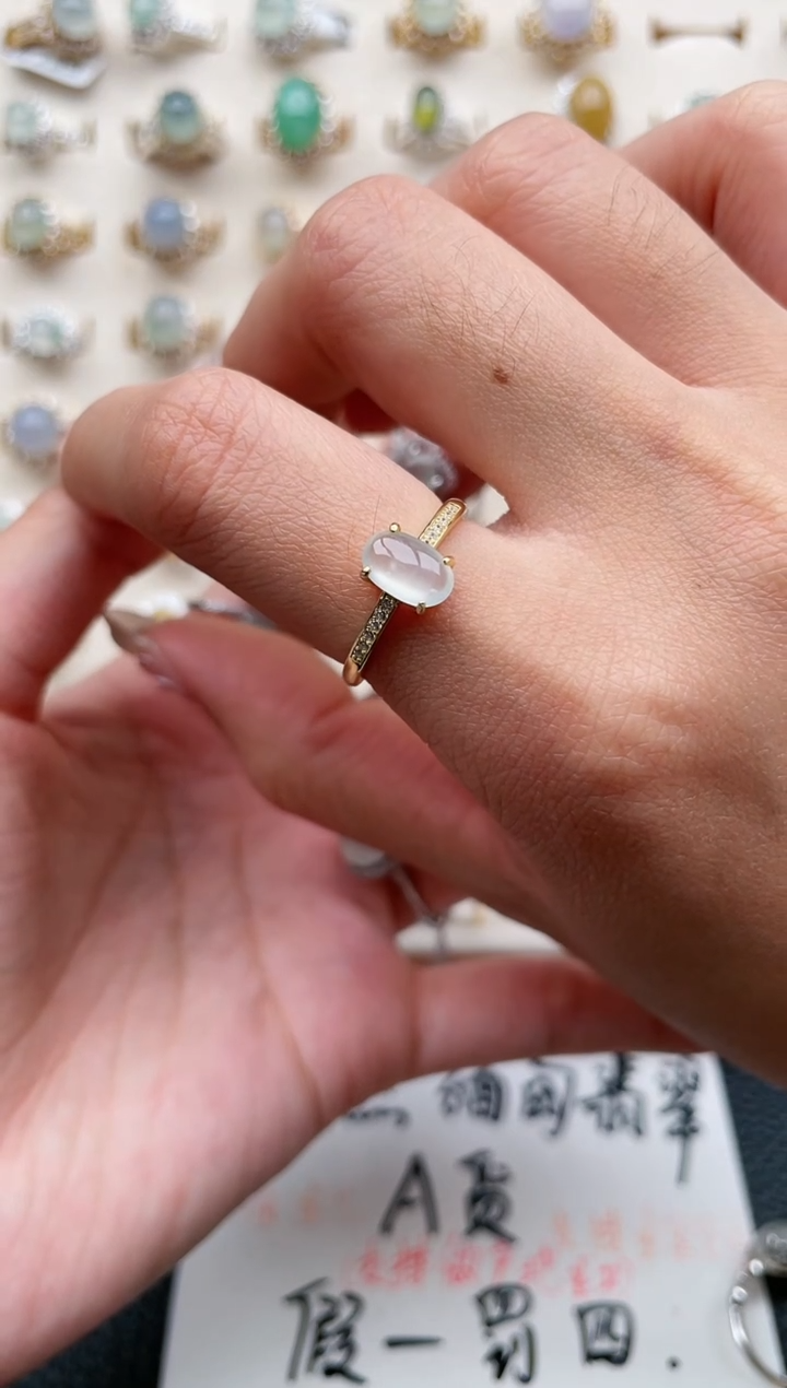 【闪购商品】翡翠戒指银S925镶嵌1111