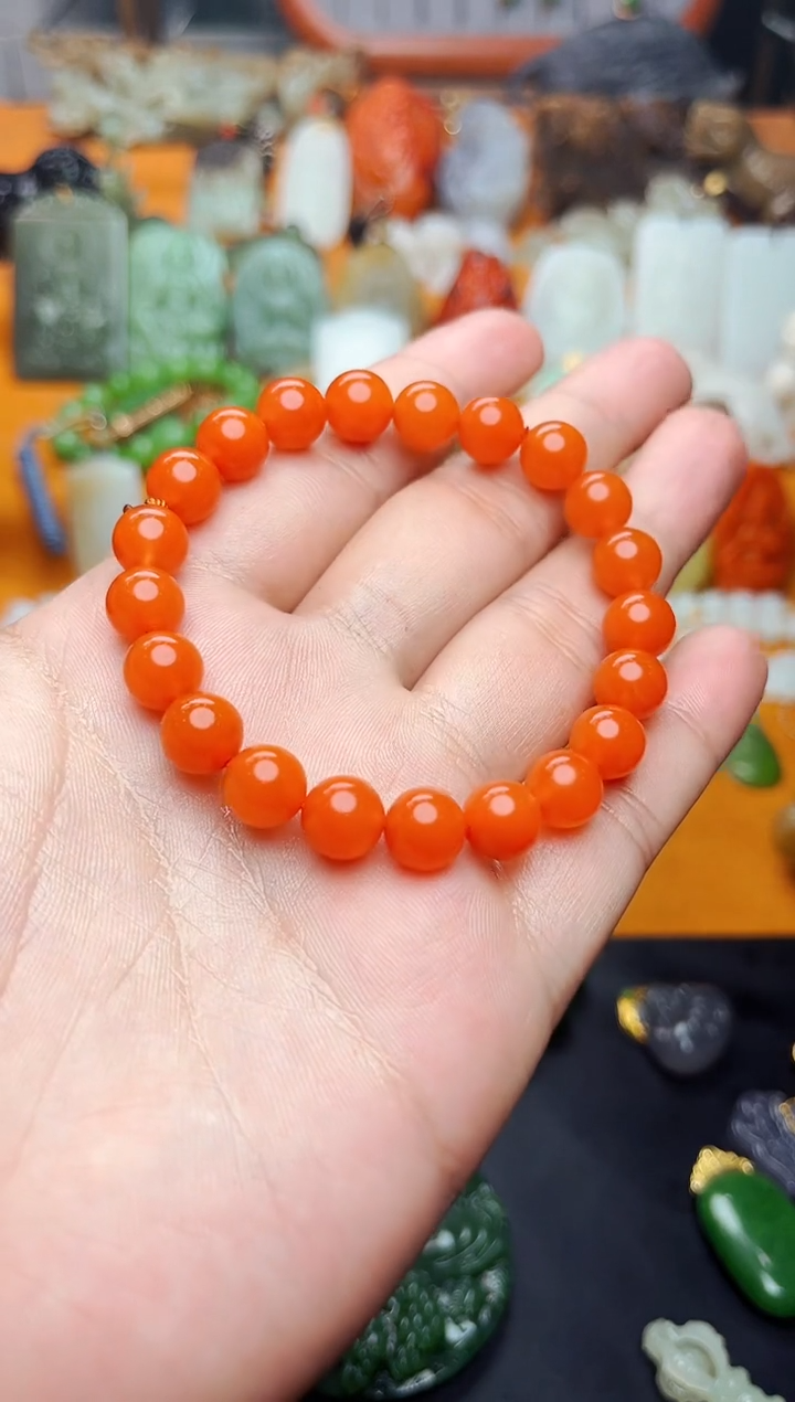 【闪购商品】南红玛瑙手串未镶嵌手串01