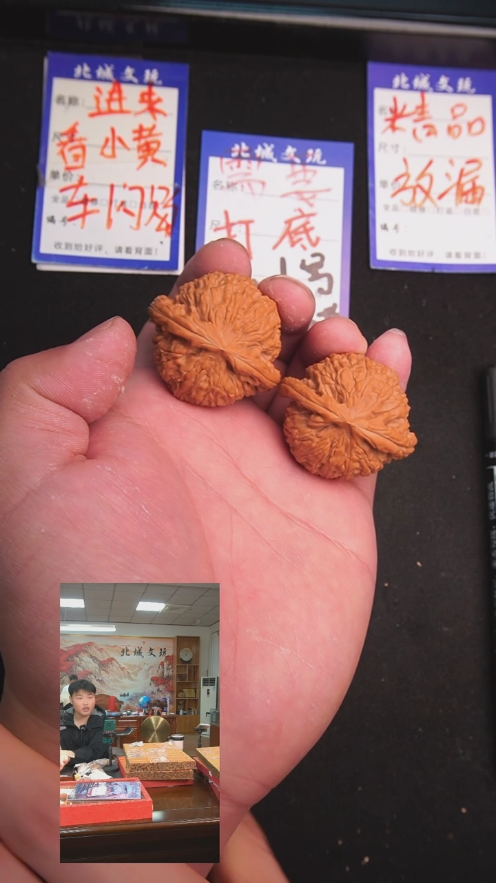 【闪购商品】文玩核桃把件56号42白狮子  全品