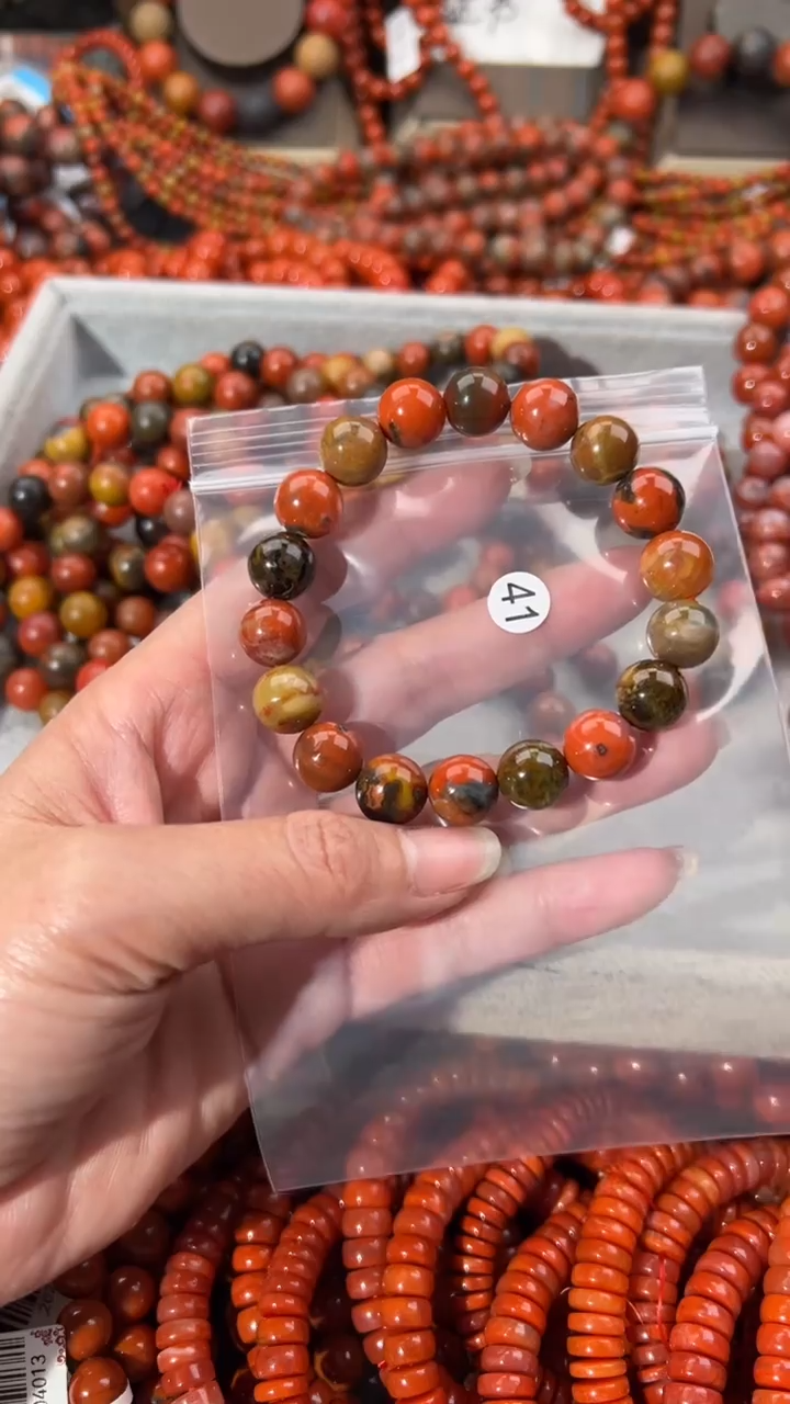 南红玛瑙未镶嵌手串11+