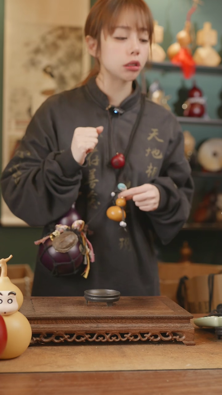 【闪购商品】187号精品天然大漆工艺防渗内胆酒葫芦~