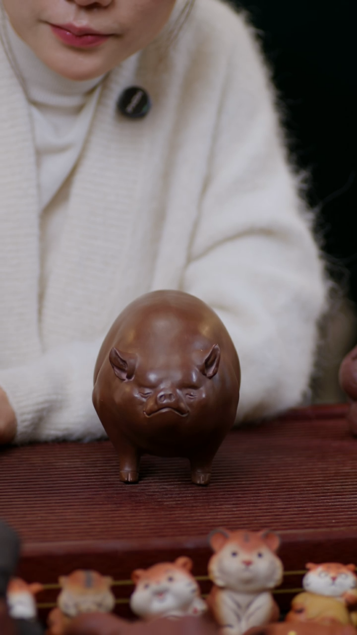 【闪购商品】紫砂茶宠大福猪，，