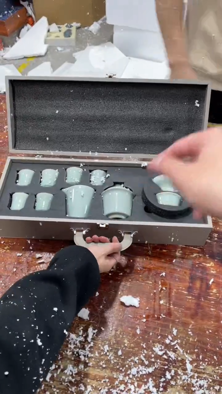 【闪购商品】瓷片黑马茶具严选链接@@LS