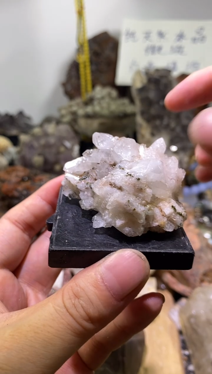 未镶嵌珠宝半成品水晶53号绿帘晶簇花园