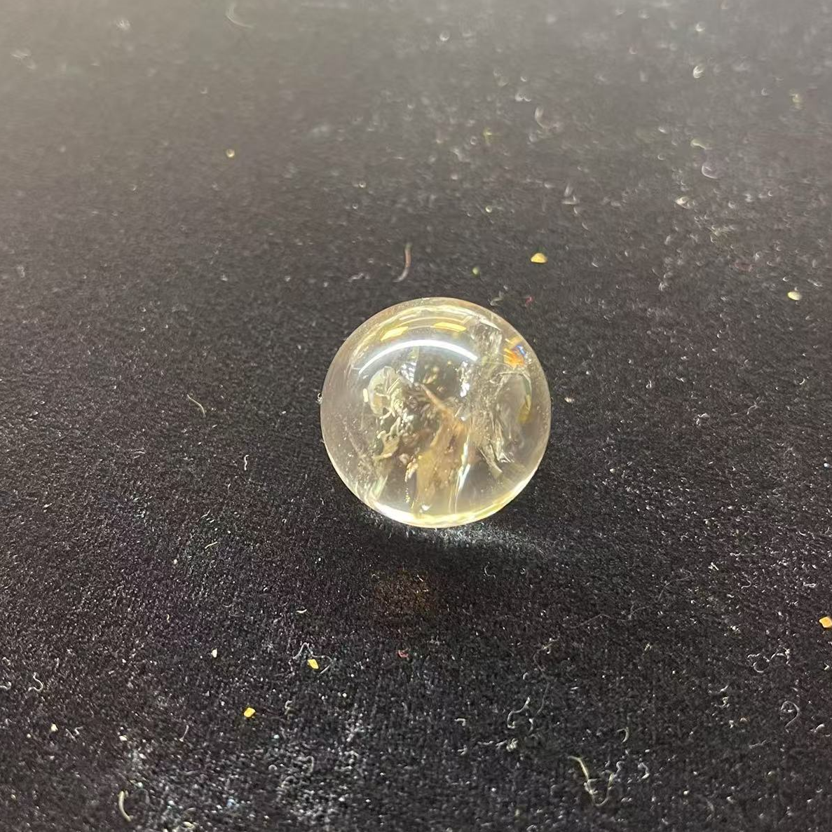 七彩矿石桌面摆件 白水晶小球家居摆件家居饰品