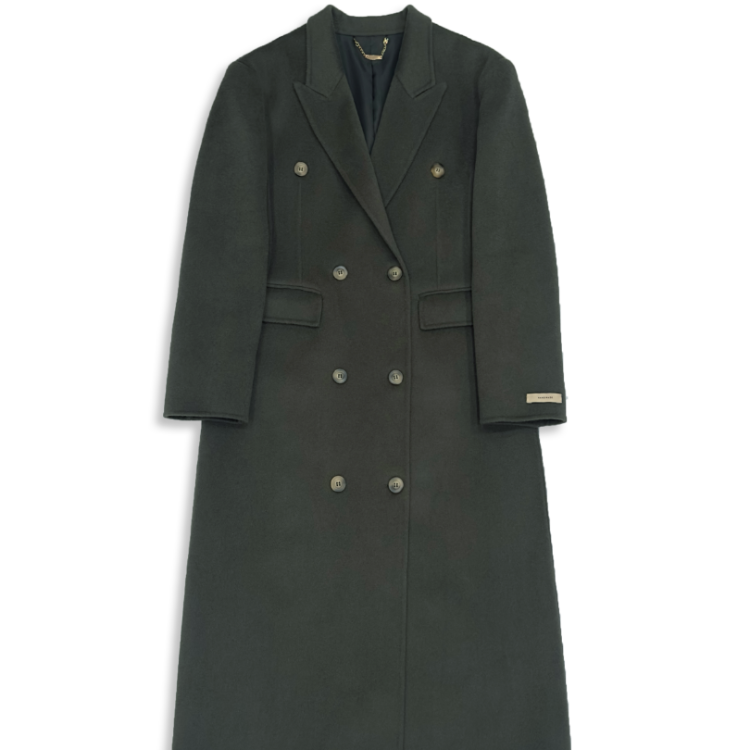 《浪漫gentlewomen》经典时尚气质中长款双面毛呢大衣