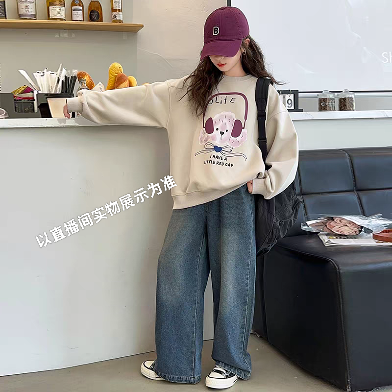  女童断码浮力牛仔裤