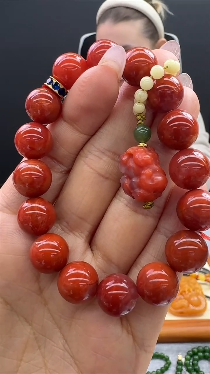 【闪购商品】南红玛瑙手链未镶嵌467秒拍号