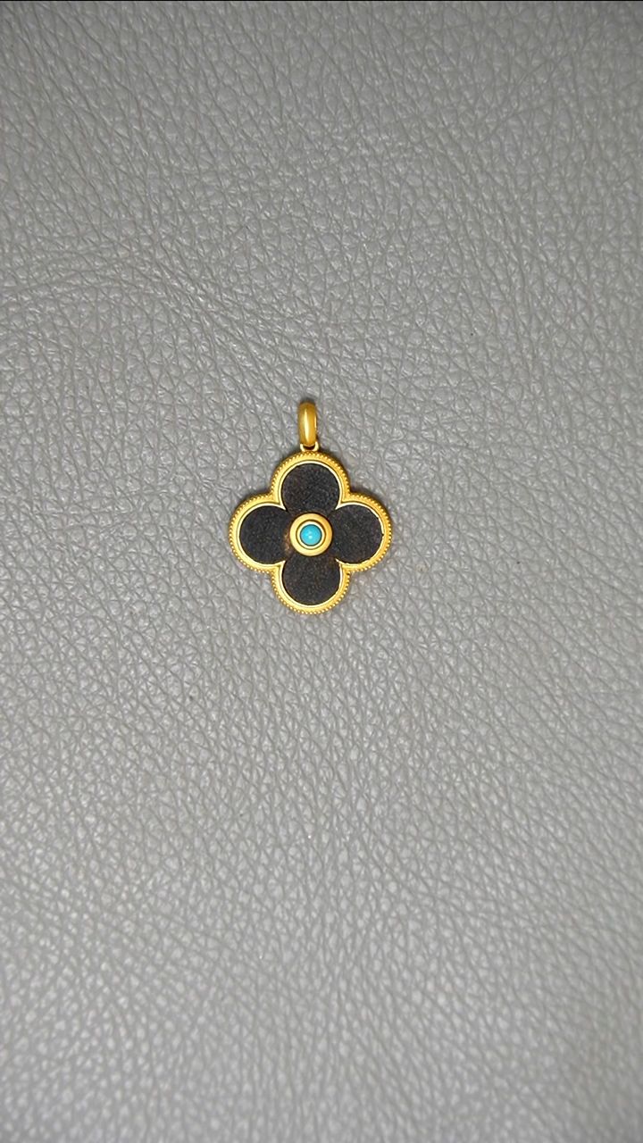 吊坠沉香越南芽庄棋楠四叶草4.4g