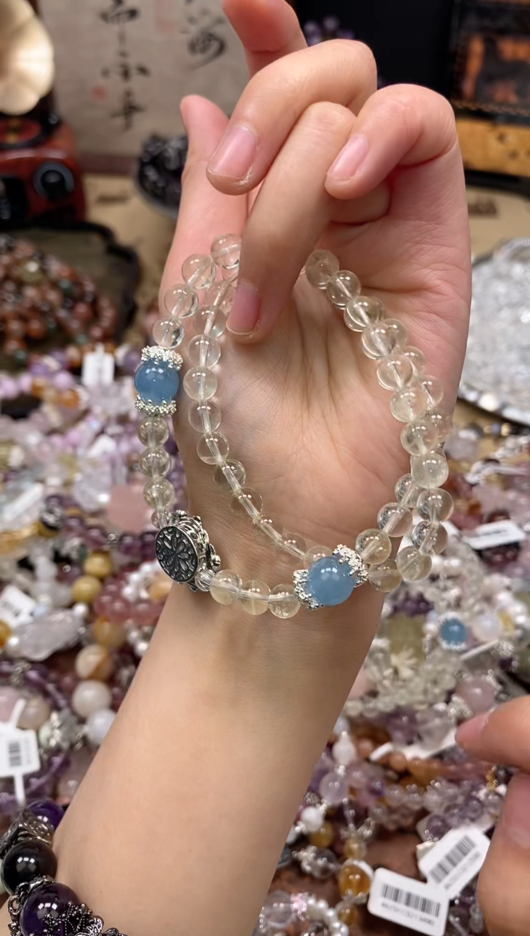 【闪购商品】黄晶手链未镶嵌6055手串