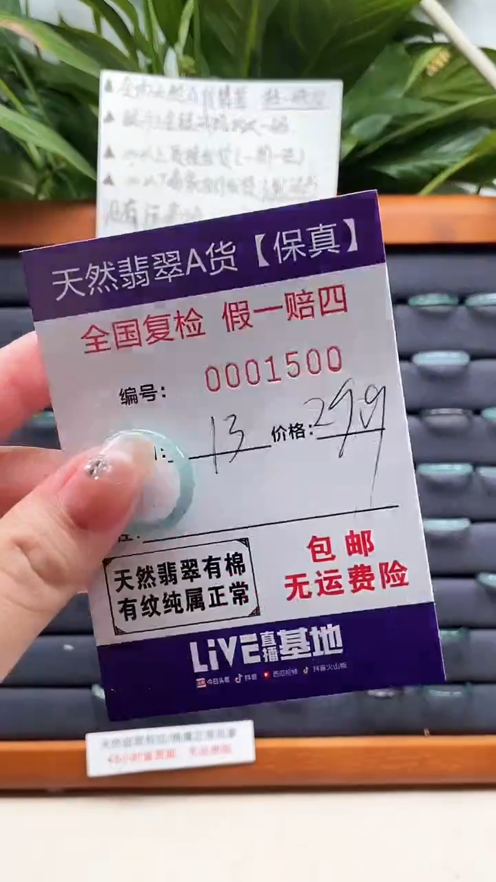 【闪购商品】翡翠戒指未镶嵌天然翡翠A货戒圈1500