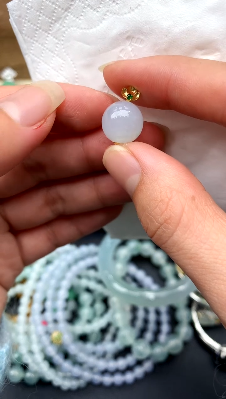 【闪购商品】翡翠颈饰18K金镶嵌64-中国好珍宝