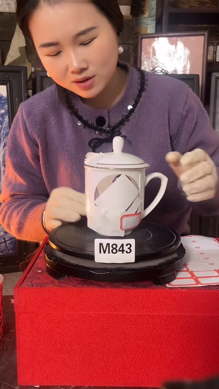 摆件陶景德镇陶瓷摆件M843