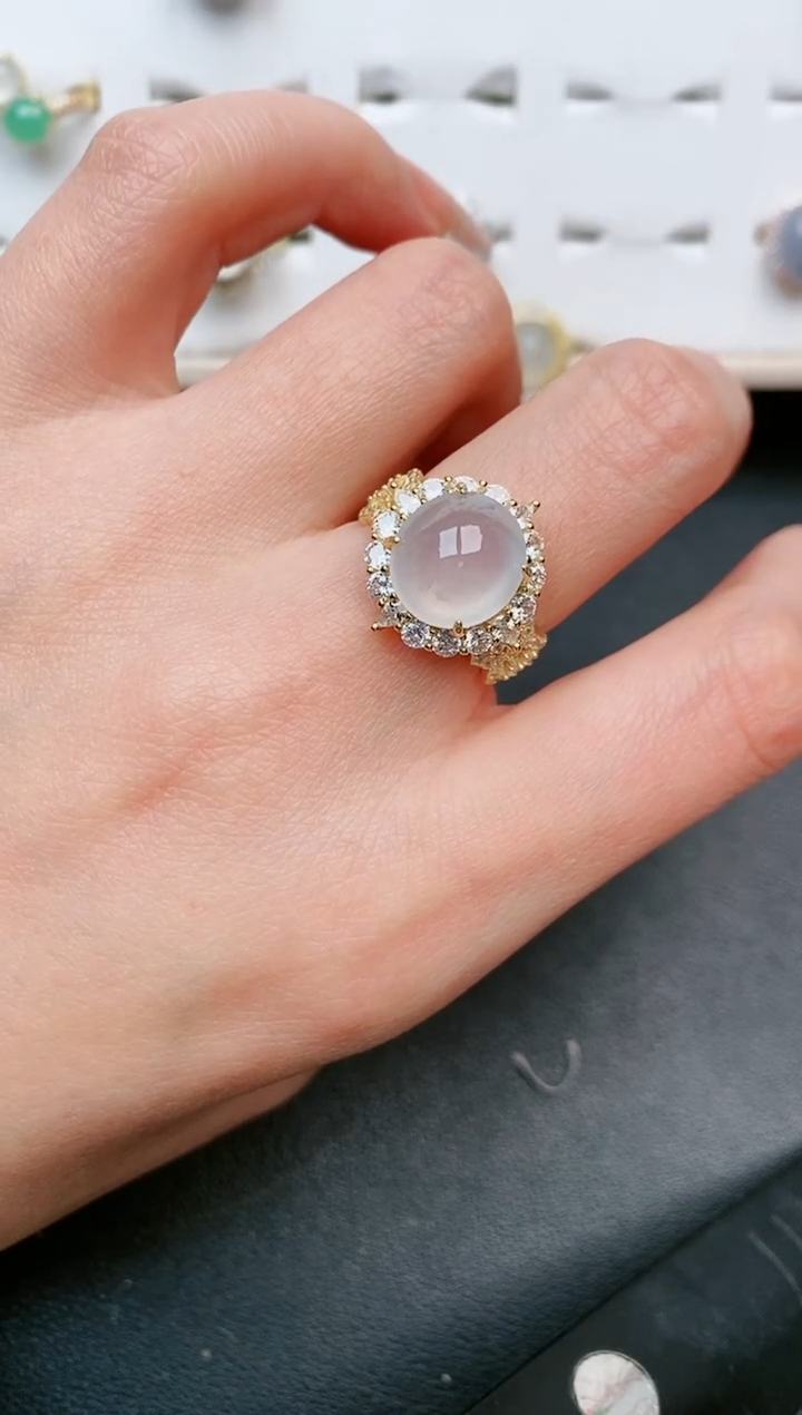 【闪购商品】翡翠戒指银S925镶嵌......