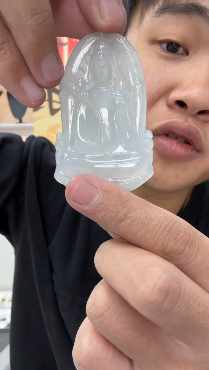 【闪购商品】翡翠颈饰未镶嵌天然翡翠A货孤品一件