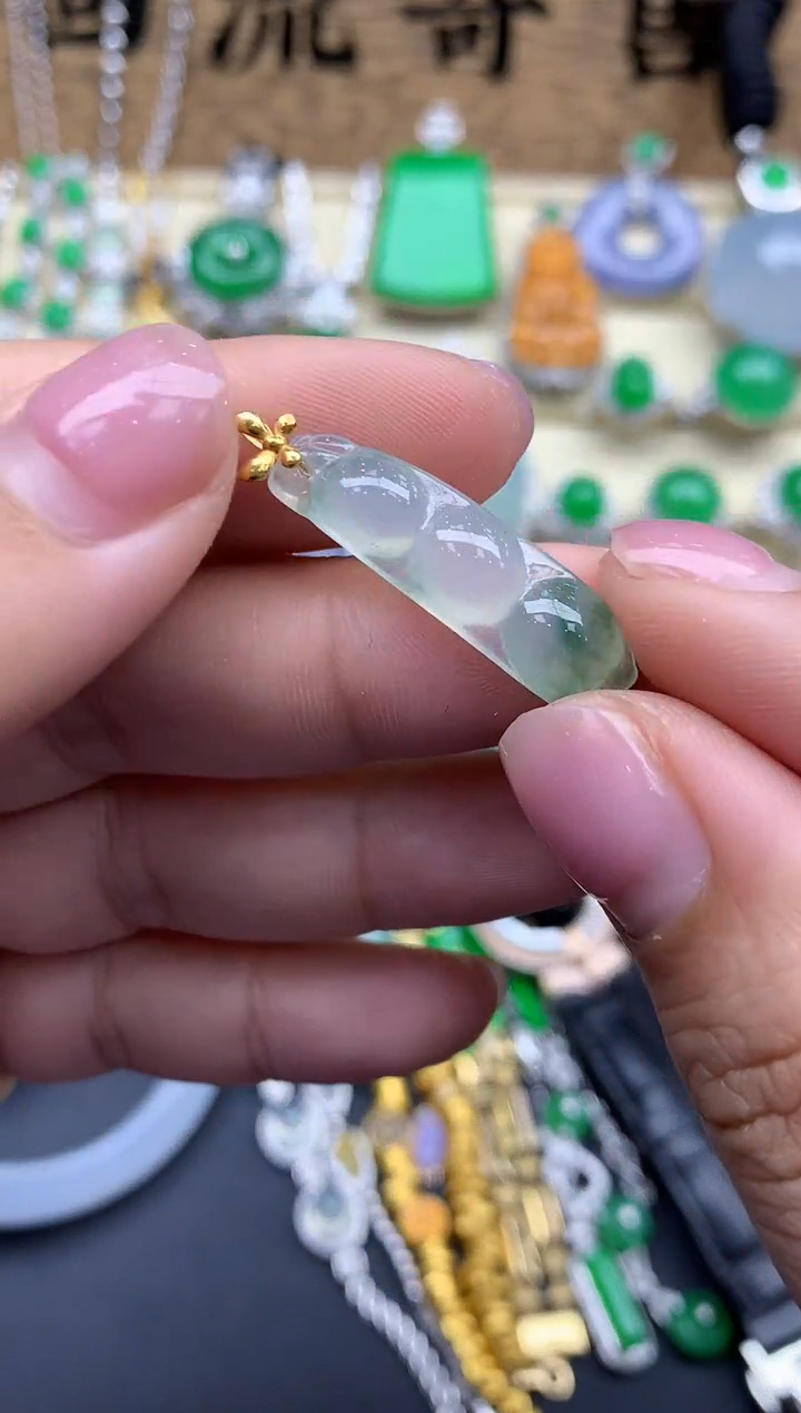 【闪购商品】翡翠颈饰18K金镶嵌46-中国好珍宝