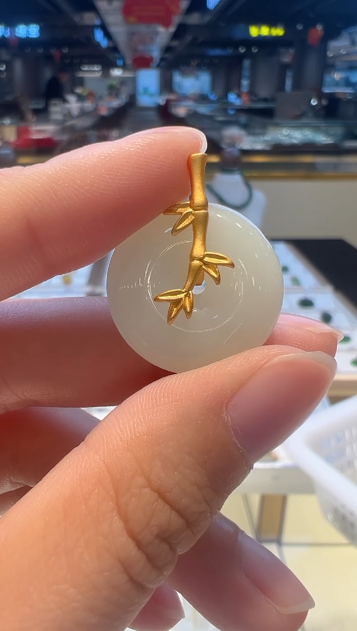 【闪购商品】和田玉颈饰银S925镶嵌27