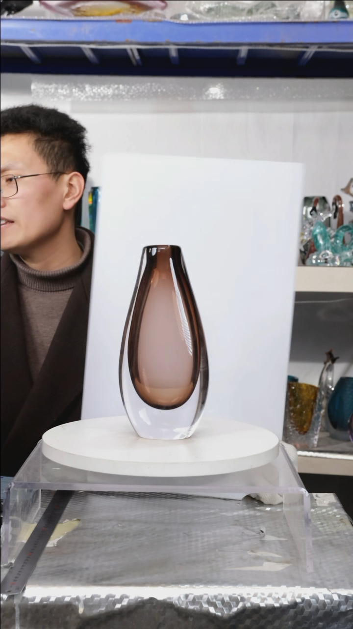 【闪购商品】琉璃【幻彩】高25精品琉璃正常手工痕迹