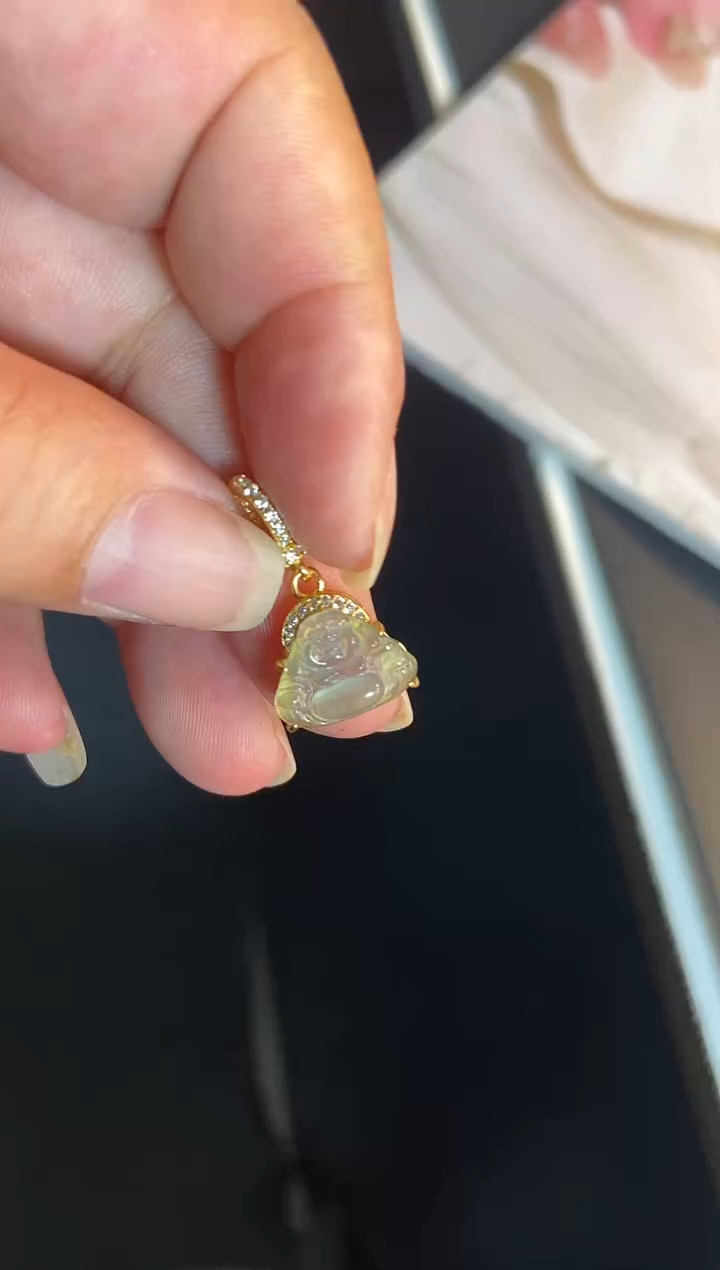 吊坠(不含链)银S925镶嵌翡翠1