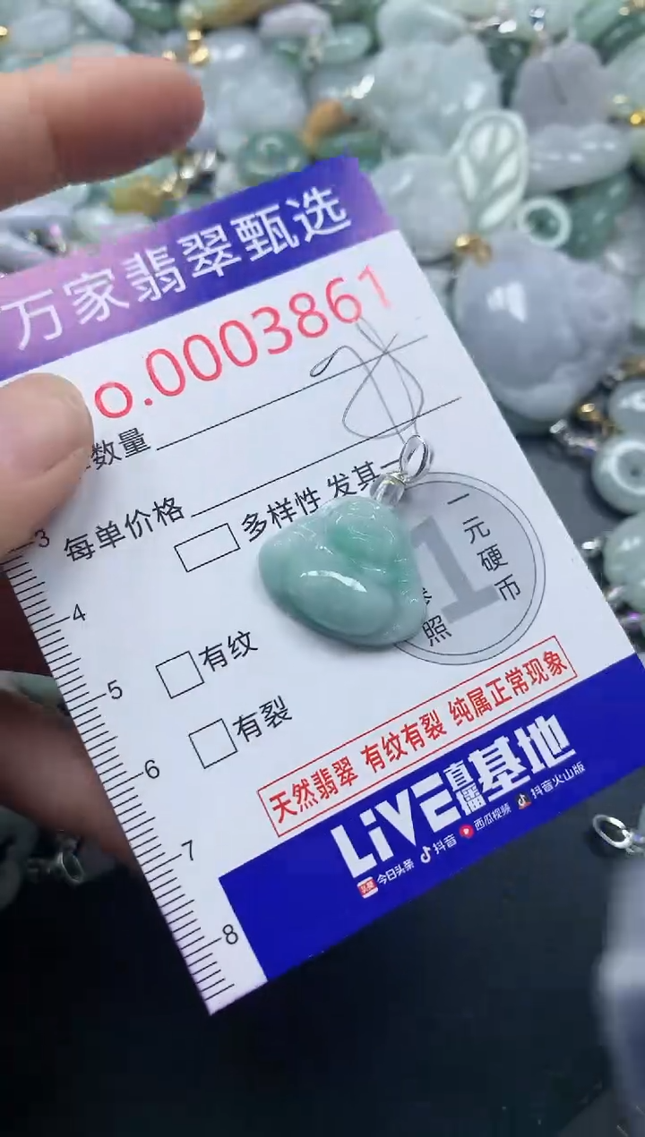 吊坠(不含链)未镶嵌翡翠3861