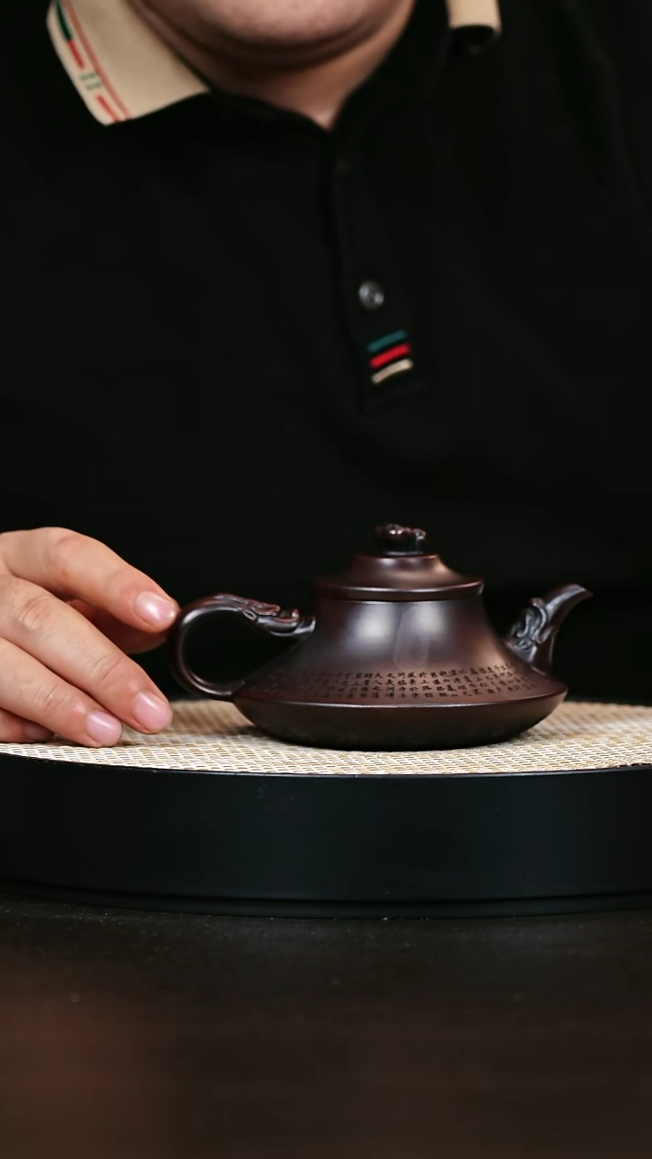 茶壶紫砂云炉 铁血红砂