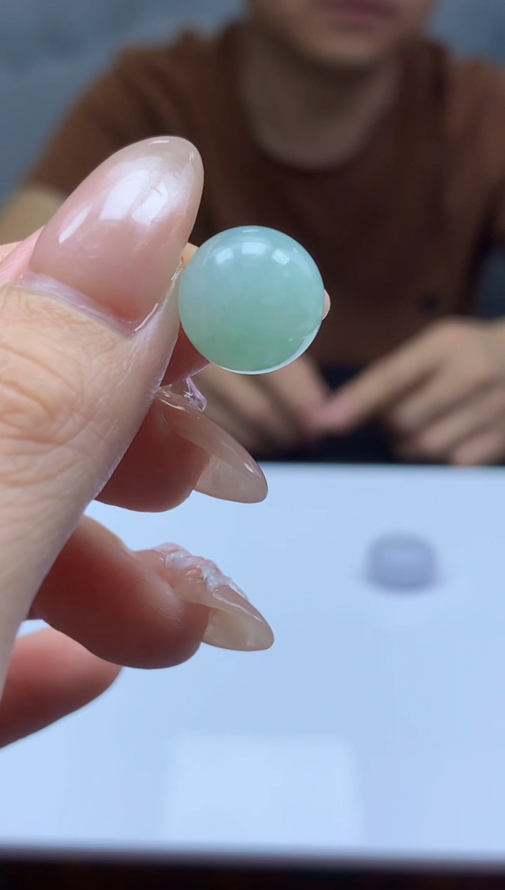 【闪购商品】定制翡翠未镶嵌010ee-毛货珠63赠金扣