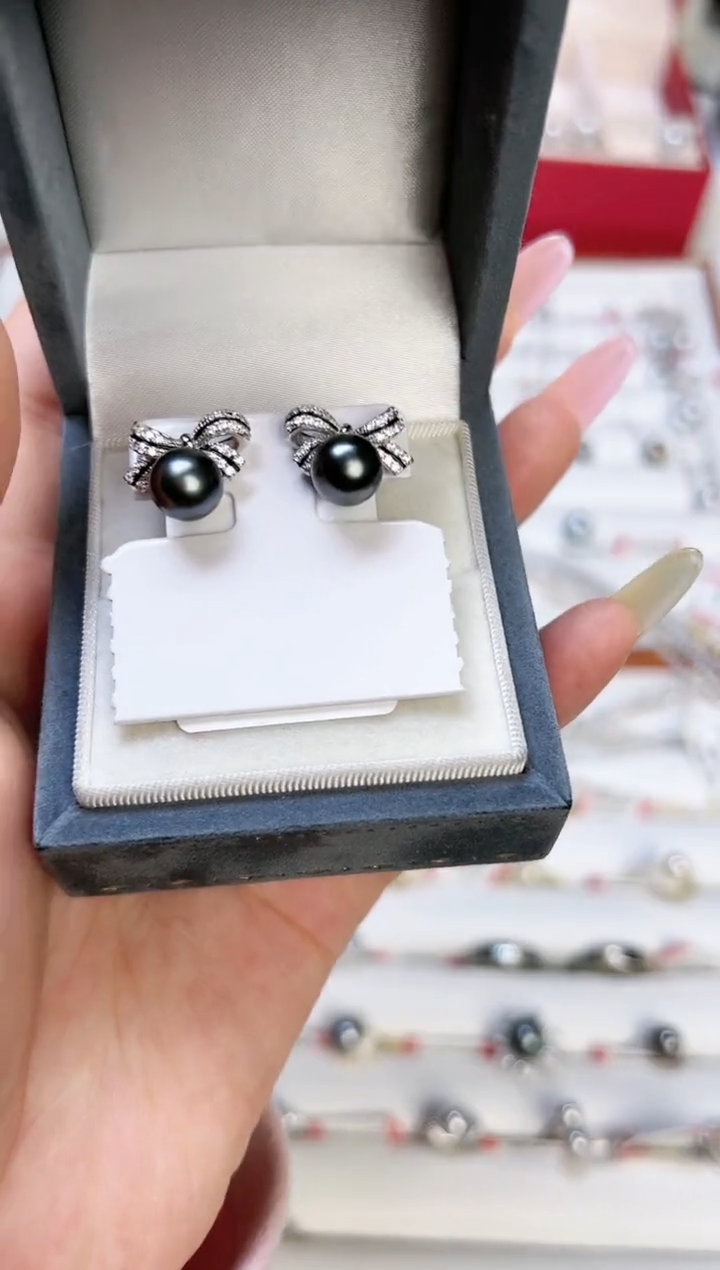 【闪购商品】海水珍珠耳饰银S925镶嵌65645