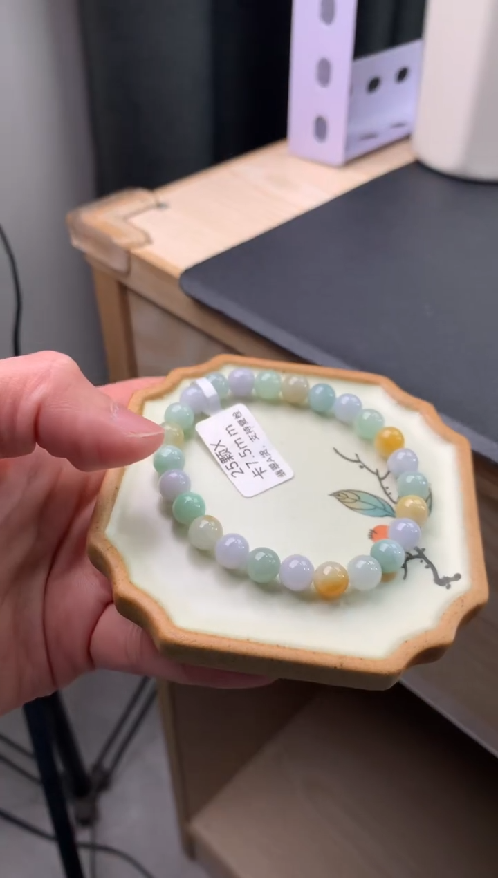 【闪购商品】翡翠手链未镶嵌天然翡翠手串2503