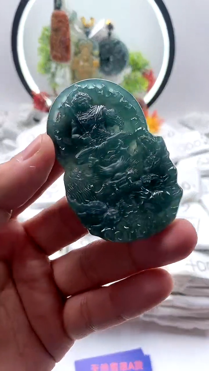【闪购商品】翡翠颈饰未镶嵌不动明王